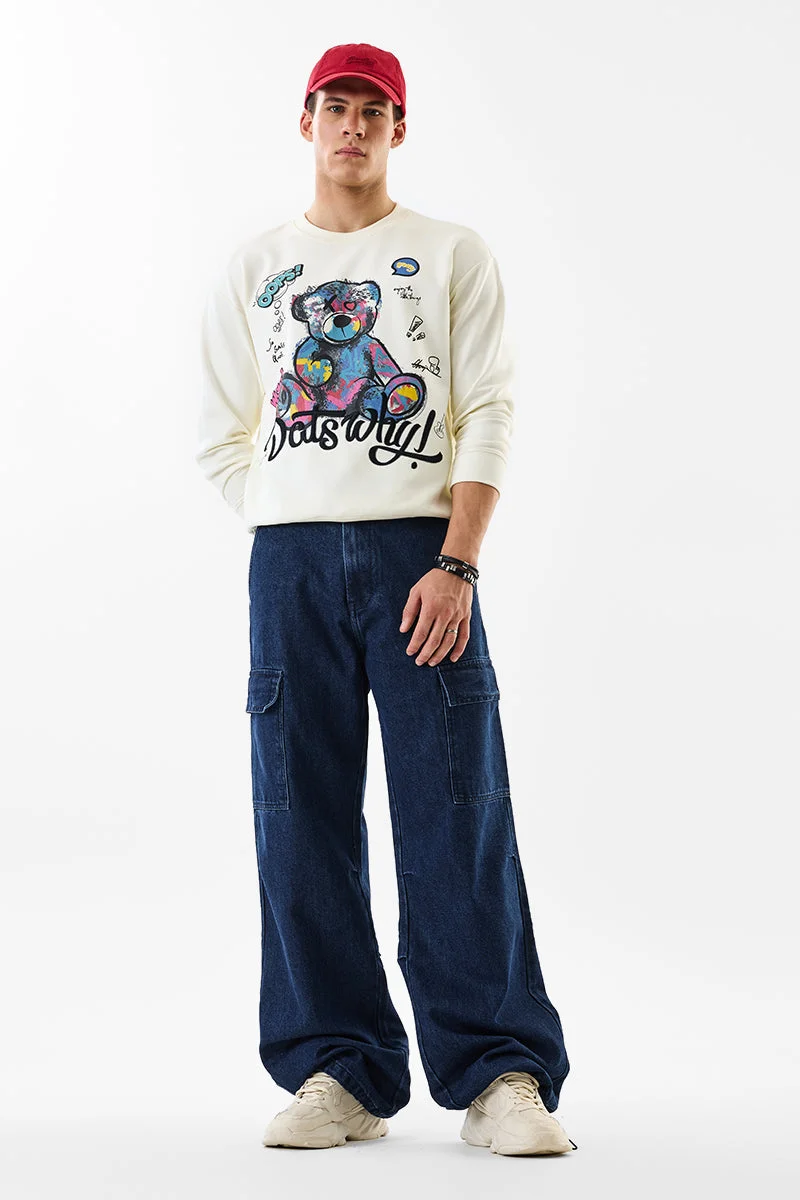 SNITCH جينز كارغو بقصة واسعة ومظهر أنيق