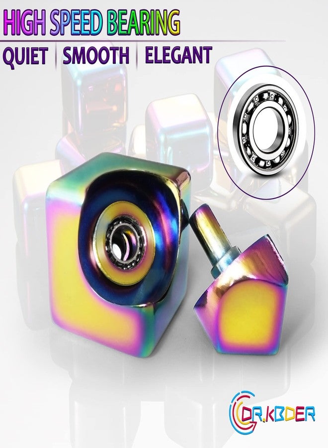 Dr.Kbder Fidget Spinner Toys Cube Adults, Easter Basket Stuffers for Teens Metal EDC Cool Desk Gadgets Office Toys Small Anxiety Figette Sensory Toy, ADHD Tool Fingears Figet Stress Valentine Gift for Boys - Image 5