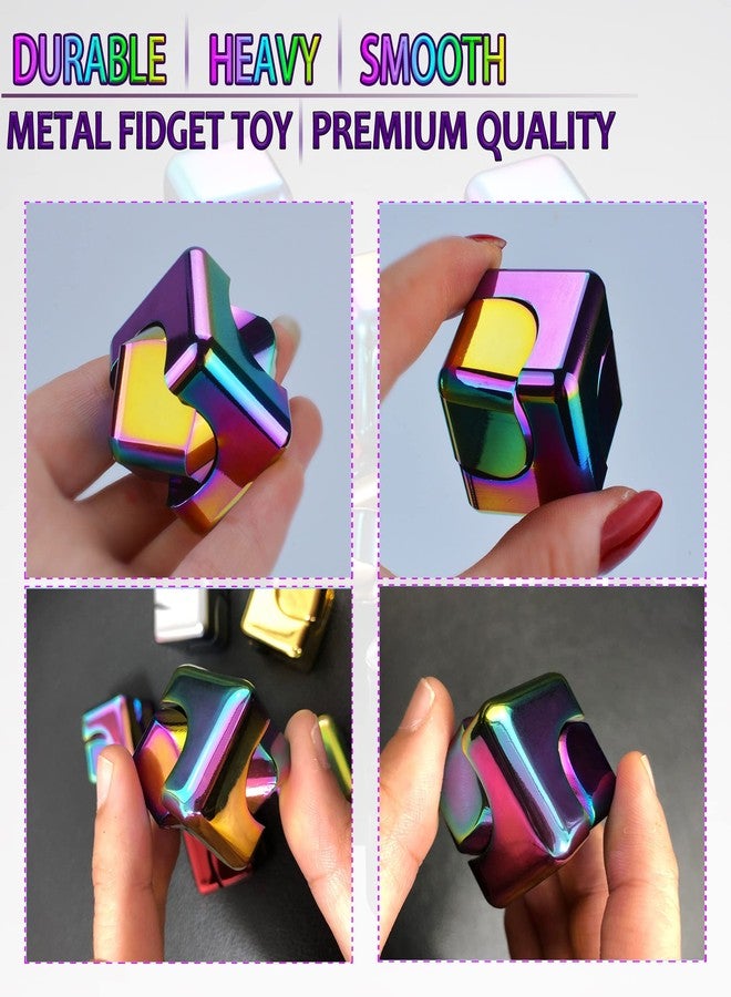 Dr.Kbder Fidget Spinner Toys Cube Adults, Easter Basket Stuffers for Teens Metal EDC Cool Desk Gadgets Office Toys Small Anxiety Figette Sensory Toy, ADHD Tool Fingears Figet Stress Valentine Gift for Boys - Image 3