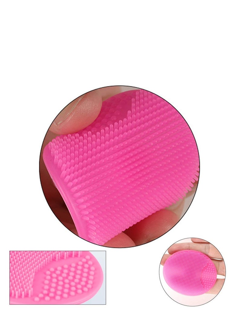 Luckyiren Face Scrubber,2 Pack Soft Silicone Scrubbies Facial Cleansing Pad Face Exfoliator Face Scrub Face Brush Silicone Scrubby for Massage Pore Cleansing Blackhead Removing Exfoliating,Cool Gift for Girl  - Image 3