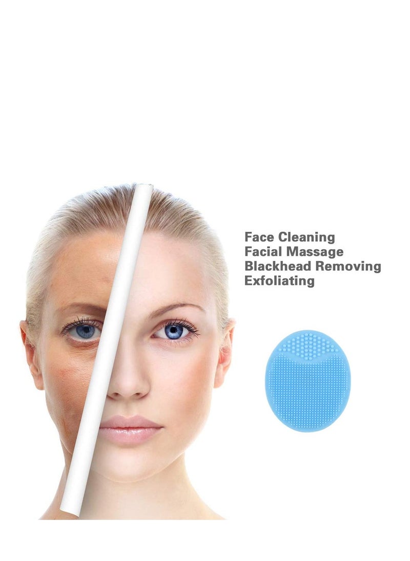 Luckyiren Face Scrubber,2 Pack Soft Silicone Scrubbies Facial Cleansing Pad Face Exfoliator Face Scrub Face Brush Silicone Scrubby for Massage Pore Cleansing Blackhead Removing Exfoliating,Cool Gift for Girl  - Image 5