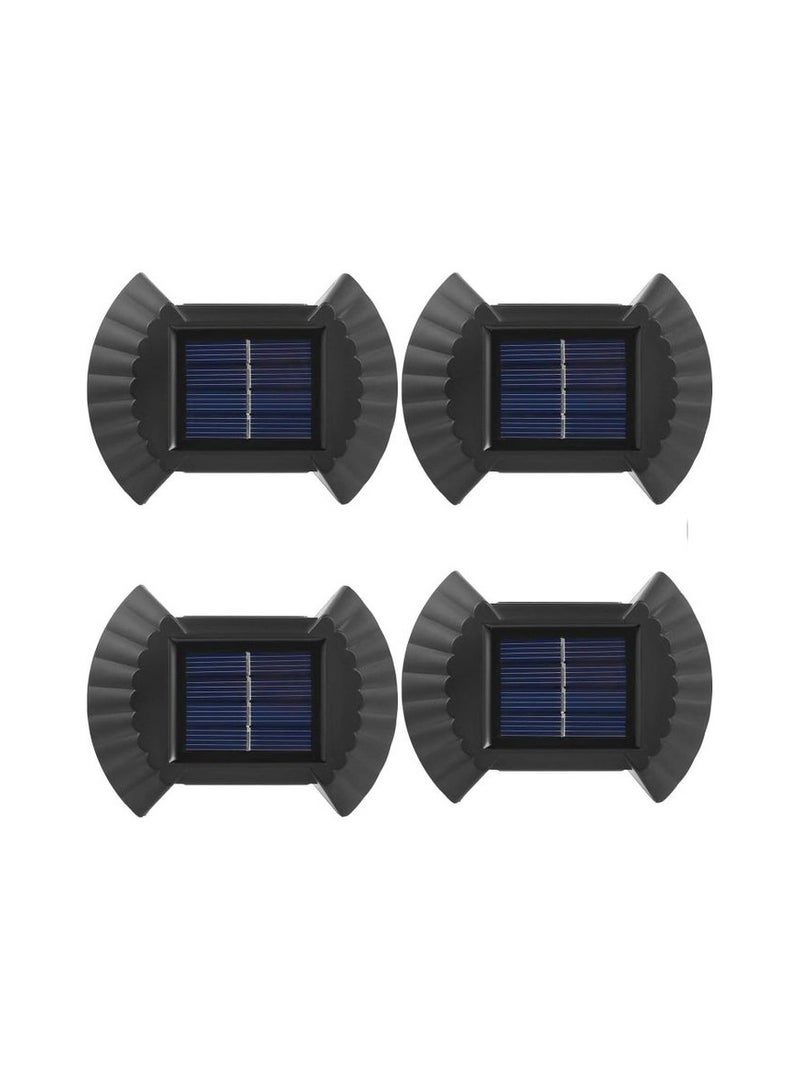 مجموعة من 4 مصابيح خارجية مقاومة للماء تعمل بالطاقة الشمسية - Image 1