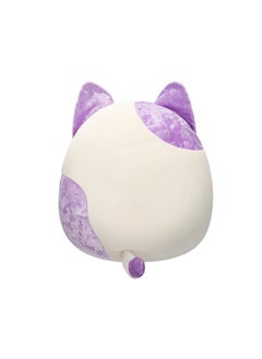 Squishmallows دميه قطة بيضاء مخملية متوسطة 12 بوصة بأذنين بنفسجيتين وبقعة مرخصة رسميًا من كيلي توي هدية ملونة ناعمة للأطفال البنات والأولاد قابلة للغسل لينة لجميع الأعمار  - Image 4