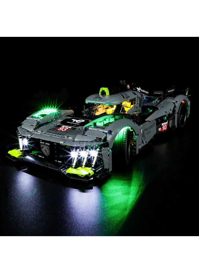 BRIKSMAX BRIKSMAX Led Lighting Kit for LEGO-42156 Peugeot 9X8 24H Le Mans Hybrid Hypercar - Compatible with Lego Technic Building Blocks Model- Not Include Lego Set  - Image 1