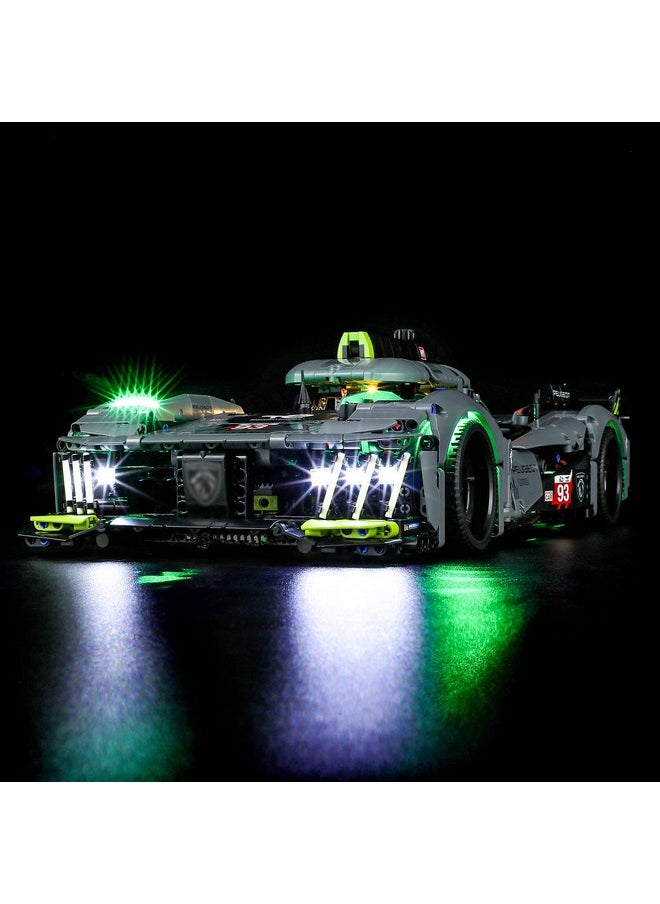 BRIKSMAX BRIKSMAX Led Lighting Kit for LEGO-42156 Peugeot 9X8 24H Le Mans Hybrid Hypercar - Compatible with Lego Technic Building Blocks Model- Not Include Lego Set  - Image 2