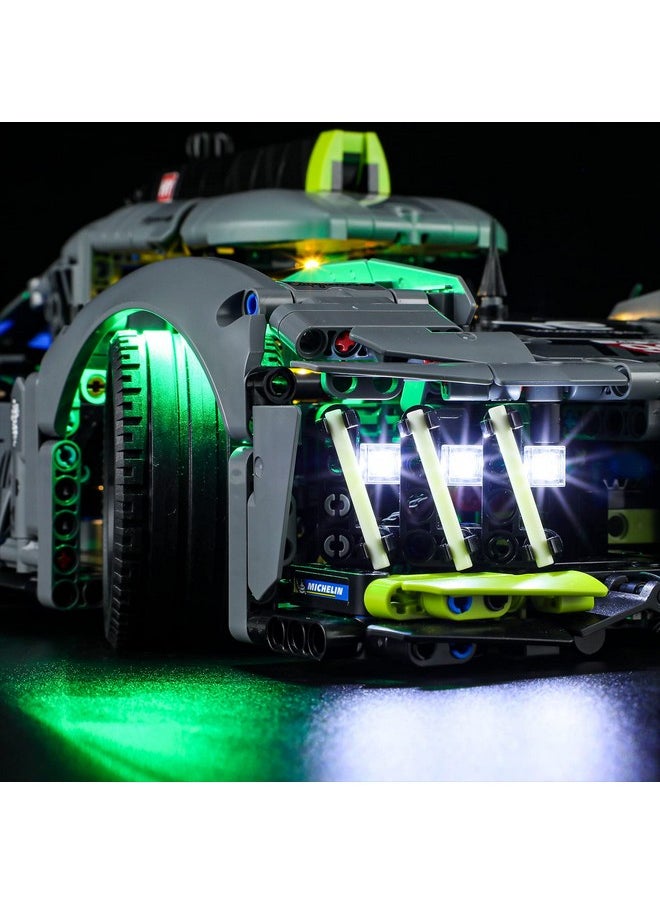 BRIKSMAX BRIKSMAX Led Lighting Kit for LEGO-42156 Peugeot 9X8 24H Le Mans Hybrid Hypercar - Compatible with Lego Technic Building Blocks Model- Not Include Lego Set  - Image 4