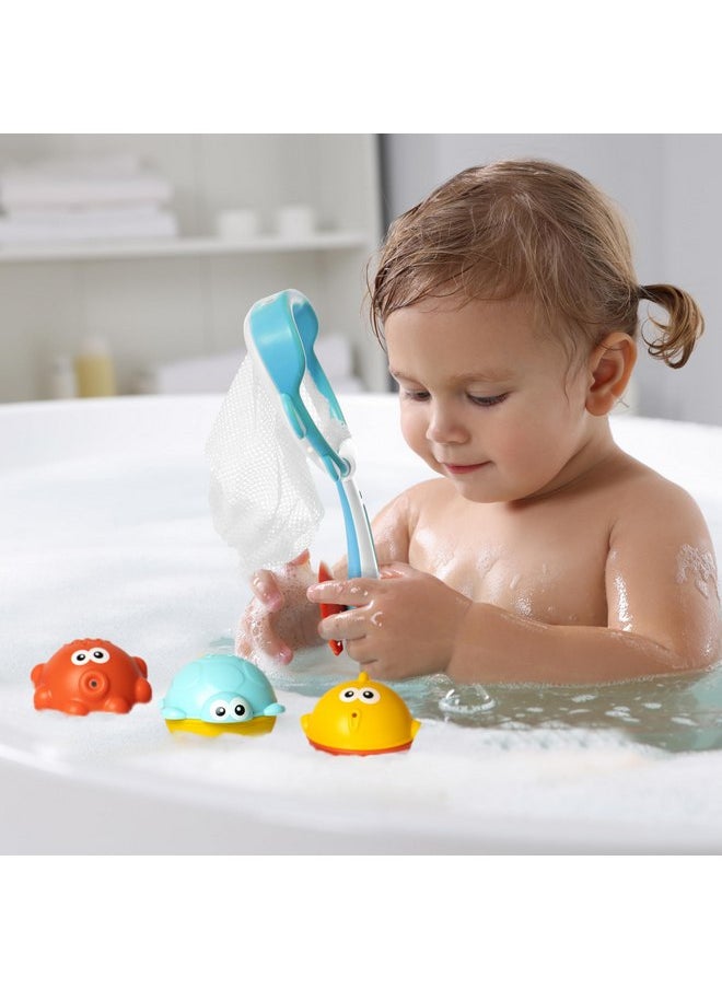 My Little North Star Baby Bath Fishing Toy Set, 3 Pack Bath Sprinkler Toy with Fishing Net - Turtle, Fish & Octopus Bath Toys for Baby Toddlers Infants, 18 Months+ - Ideal Christmas, Birthday Gift Toddler Bathtub Pool Toy  - Image 4
