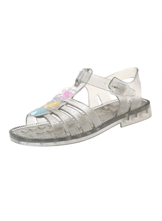 Korean Style Hollow Love Children's Garden Shoes Summer Hollow Bird Nest Shoes Non-slip Children's Sandals Summer