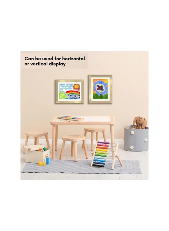 The Bros 3 Pack wall art Frames with glass, 8.5x11 inches frame A4 frame Front Opening Artwork Frames for home wall decor Art, Holds 50 Pcs - Photography Display, kids art frame & Storage.Picture display - Image 4