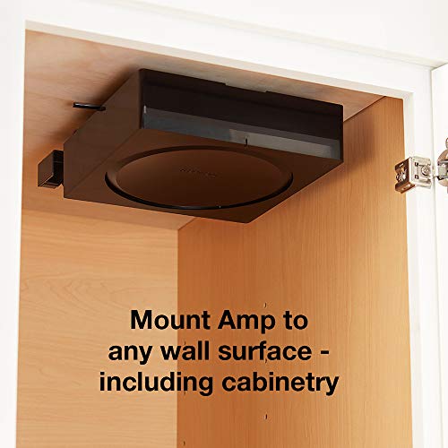 Sanus Wall Mount for Sonos Amp - Slim Black Design with Lockable Latch for Security - Low Profile Bracket Design Mounts in Any Orientation - Built-in Cable Management & Easy 15-Minute Install … - Image 2