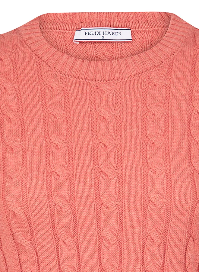 فيليكس هاردي V-Neck Cable Knit Pullover