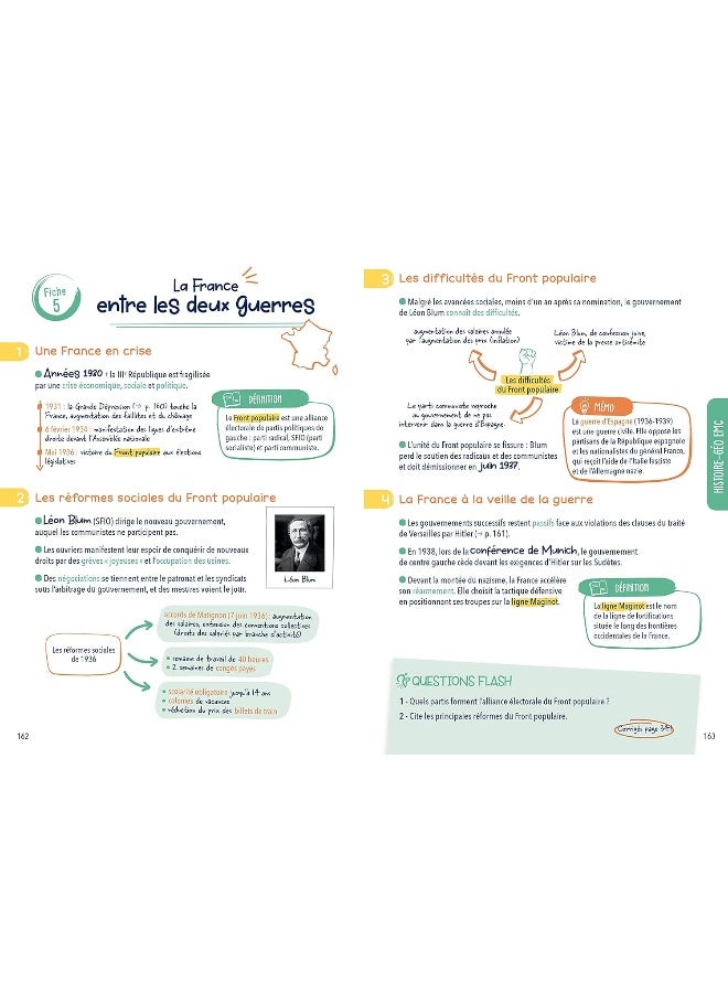 Tout mon brevet 2025 en studyfiches - 3e (toutes l: fiches visuelles & quiz pour réviser son brevet fa  - Image 5