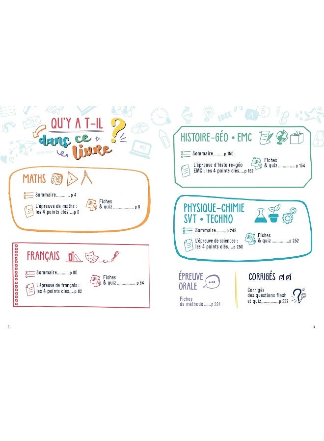 Tout mon brevet 2025 en studyfiches - 3e (toutes l: fiches visuelles & quiz pour réviser son brevet fa  - Image 2