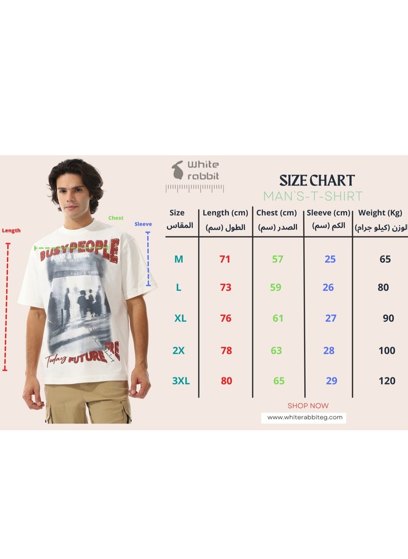 Printed Round Neck T-shirt