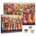 Larkipuzz Colorful Flower Boots Puzzles for Adults 1000 Pieces Aesthetic Wildflower Quilt Jigsaw Puzzle Vintage Difficult Art Puzzles - Image 2