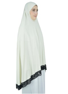 DAMAS COLLECTION Two Piece Islamic prayer dress women with Lace - Prayer Clothes for Women - Prayer Abaya For women - Jilbab 2 piece, Umrah essentials for women - Prayer set  - Image 5