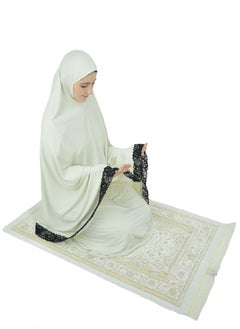 DAMAS COLLECTION Two Piece Islamic prayer dress women with Lace - Prayer Clothes for Women - Prayer Abaya For women - Jilbab 2 piece, Umrah essentials for women - Prayer set  - Image 3