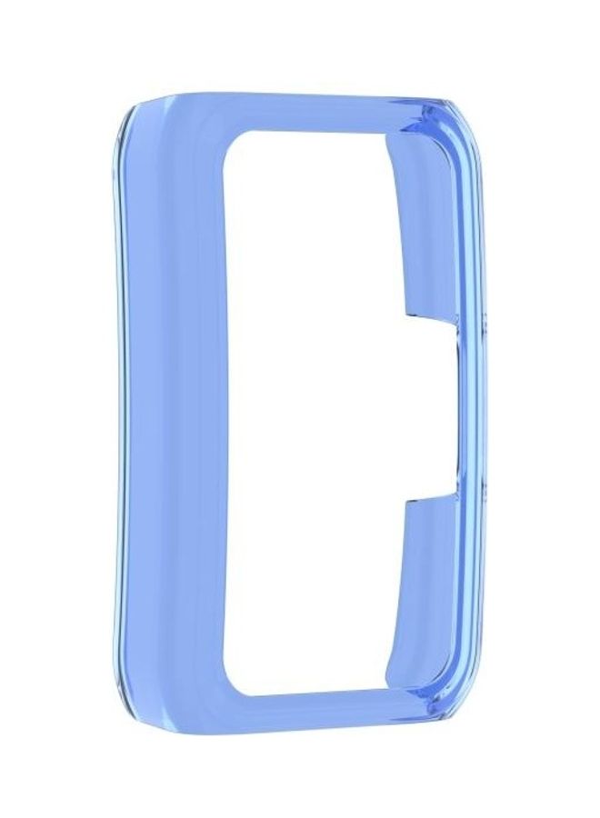 NIBEMINENT Half Coverage PC Protective Case For Huawei Honor Band 6 Transparent Blue - Image 2