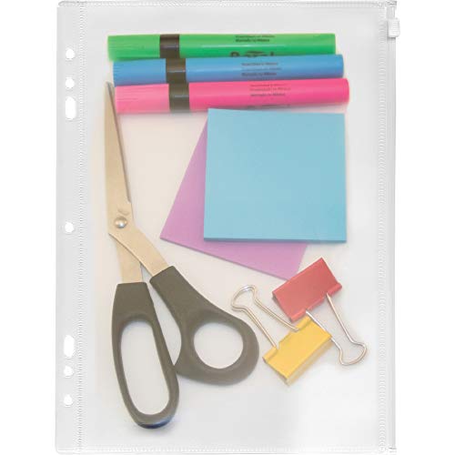 ADVANTUS Zip-All Pocket for Ring Binders, 8.5 x 11 Inches, Frosted, See-Through (ANG52) - Image 5