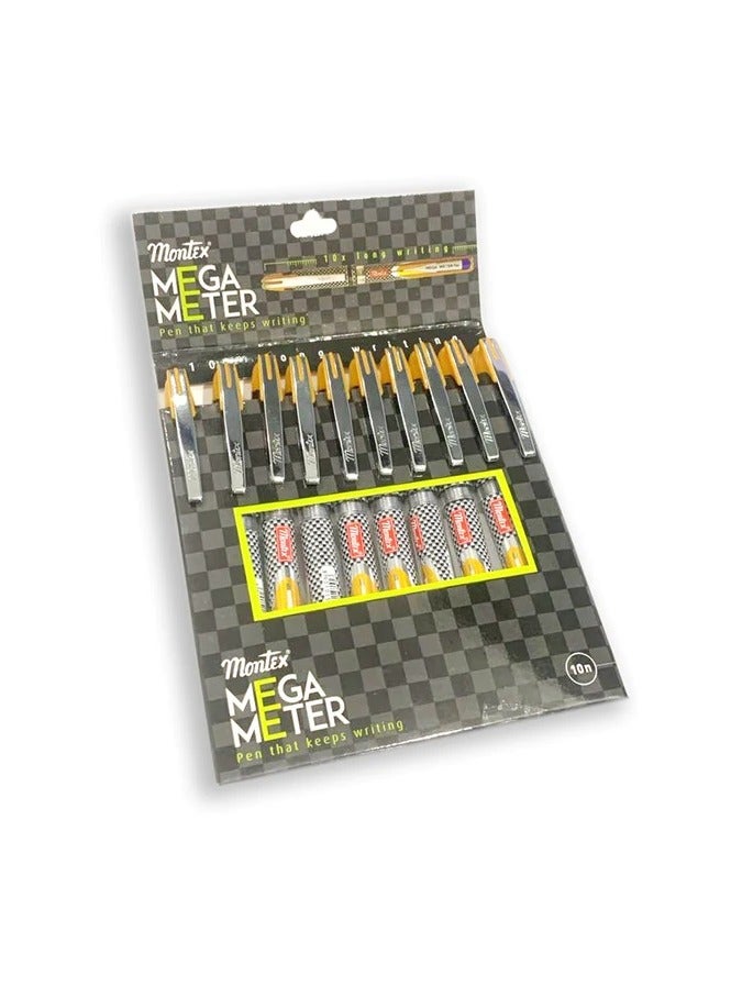 قلم حبر جاف MONTEX MEGAMETER أزرق عبوة من 10 قطع