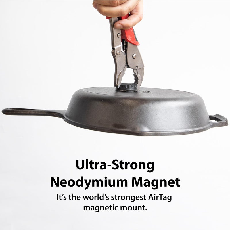 Elevation Lab AirTag Magnetic Case - TagVaultâ„¢ - The Waterproof AirTag Magnet Holder | Ultra-Strong Oversized Neodymium Magnet, Discreet, Screw-On Design (4 Pack) - Image 3