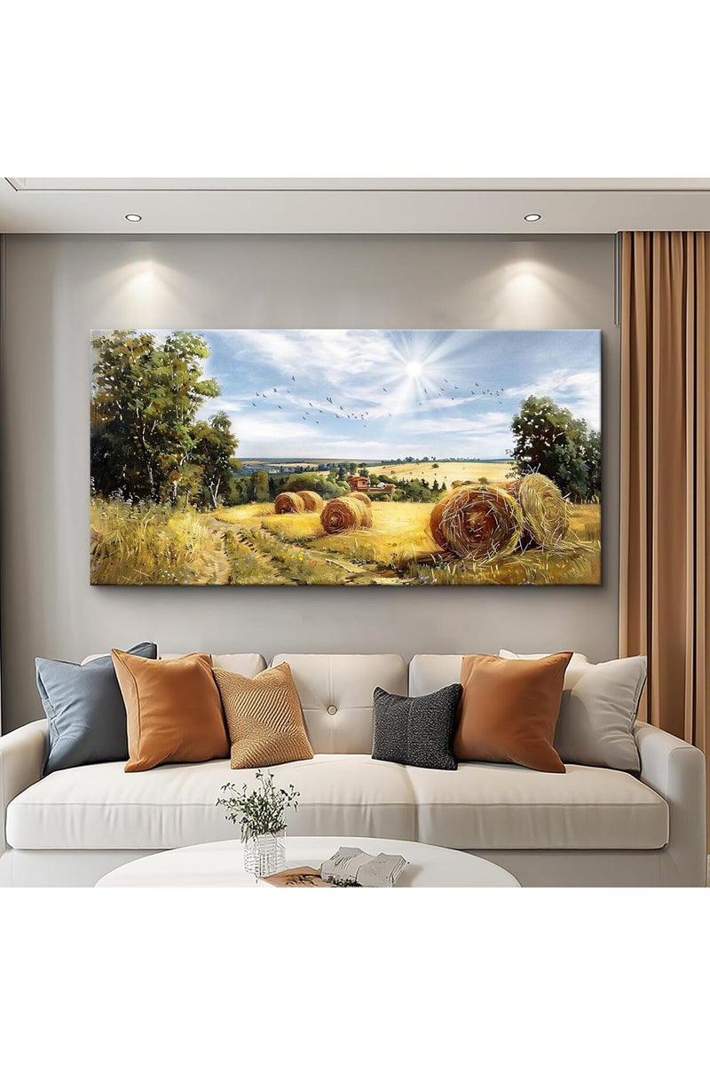 EMODA Beautiful Large Wrap Framed Canvas wall art 60x120 cm – Wall Art Landscape Decor - Image 1