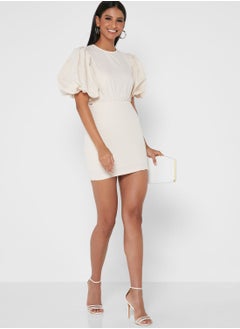 GHOSPELL Puff Sleeve Bodycon Dress  - Image 4