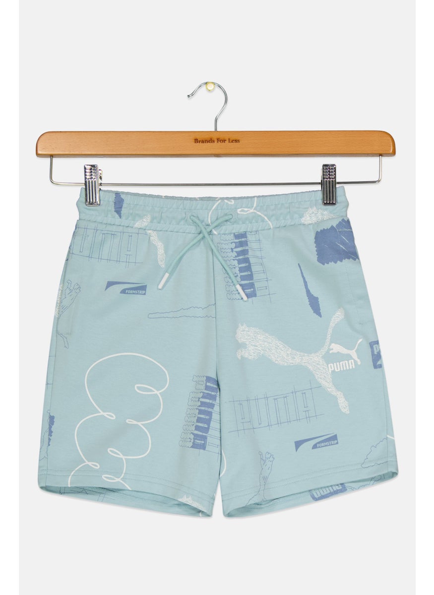 PUMA Kids Boy Drawstring Outdoor Shorts, Multicolor  - Image 1