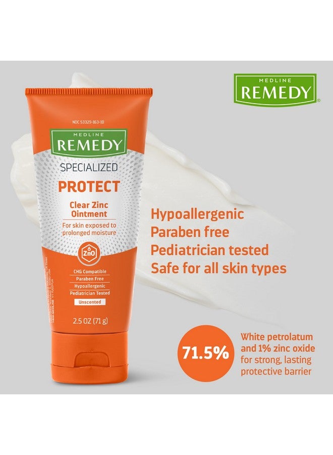 Medline Medline Remedy Specialized Clear Zinc Oxide Ointment (2.5 oz Tube), Unscented, Transparent Protectant, Incontinence Care, Diaper Rash, Wetness Protection, Soothing, Hypoallergenic, Adults, Children - Image 4