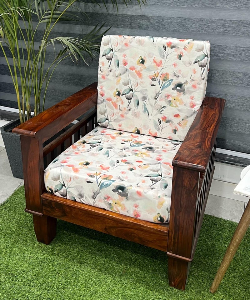 AMAZE ATTIRES Stretchable/Spandex Printed Sofa Slip Cover, Pack of 10 Sofa seat Covers can use for livingroom, Couch, Wooden Sofas & Offices (Orange Floral) - Image 2