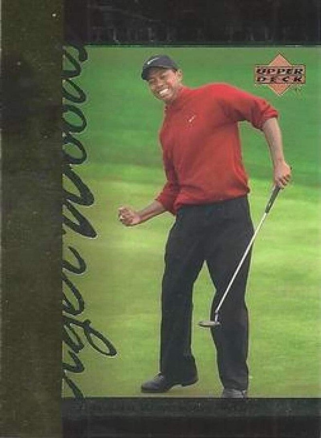 Upper Deck 2001 Upper Deck Tiger's Tales Golf #TT15 Tiger Woods RC Rookie Official UD Trading Card - Image 1