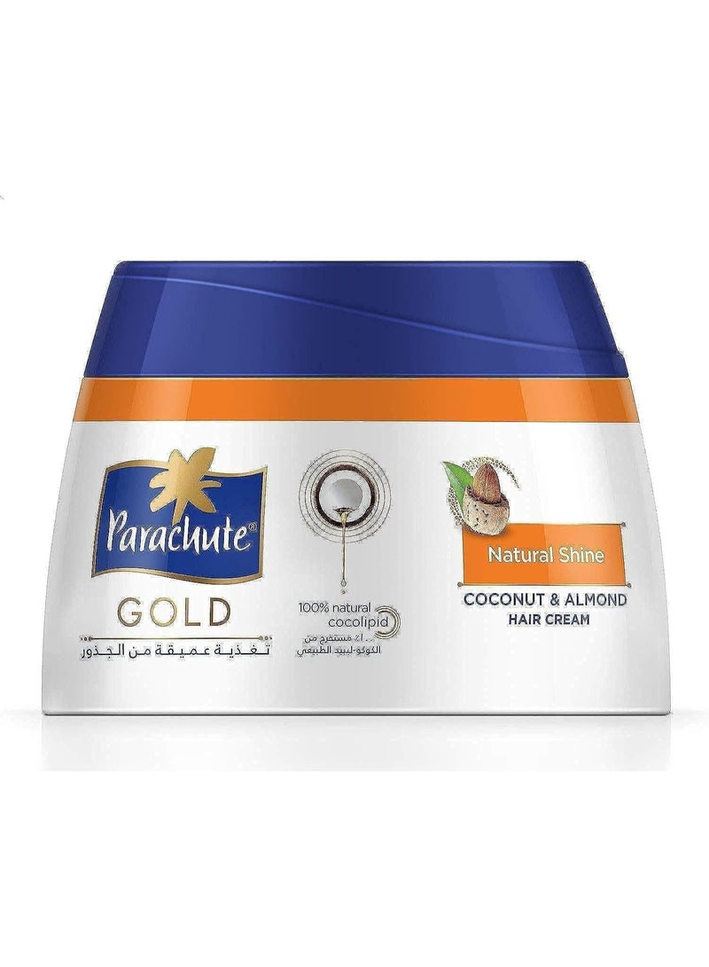 Parachute Gold Natural Shine With Coconut & Almond Hair Cream - 210ml