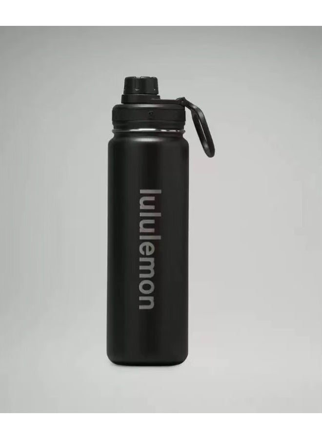 Lululemon Stainless steel sports vacuum insulated water bottle, suitable for holding water, iced tea, hot tea, etc., with a capacity of 710 milliliters - Image 1