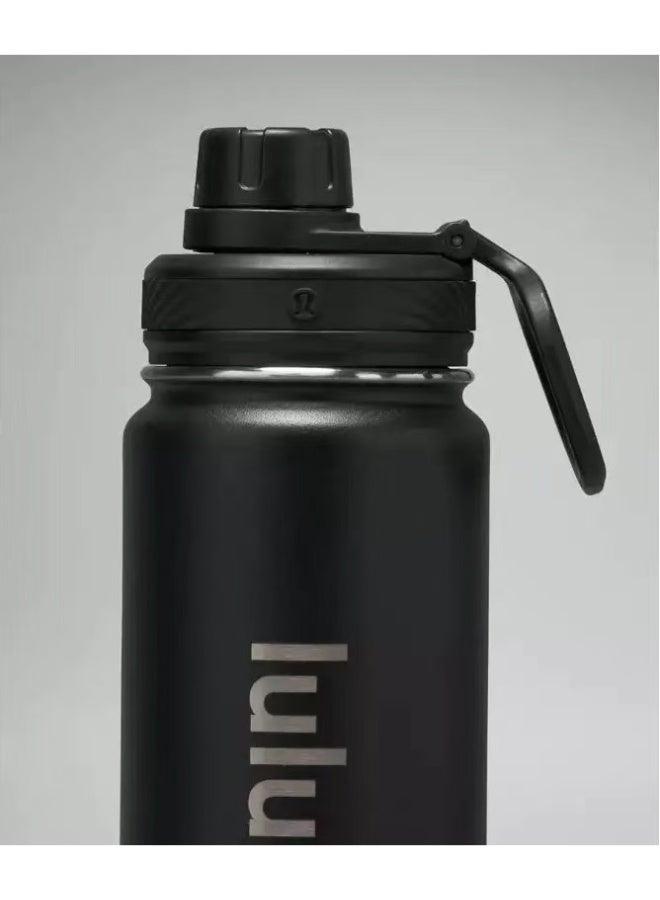 Lululemon Stainless steel sports vacuum insulated water bottle, suitable for holding water, iced tea, hot tea, etc., with a capacity of 710 milliliters - Image 2
