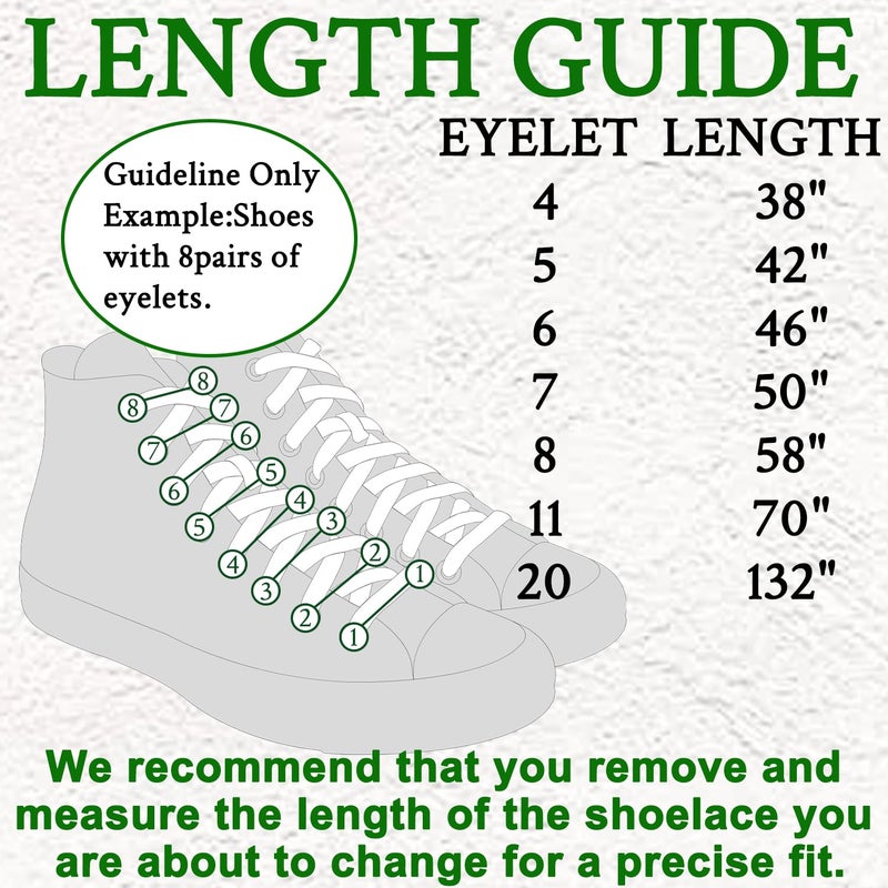 Endoto Elastic Shoe Laces for Converse High Top and Low Top Flat Stretchy Bungee Replacement Shoelaces(Color:White,Size:54Inch) - Image 2