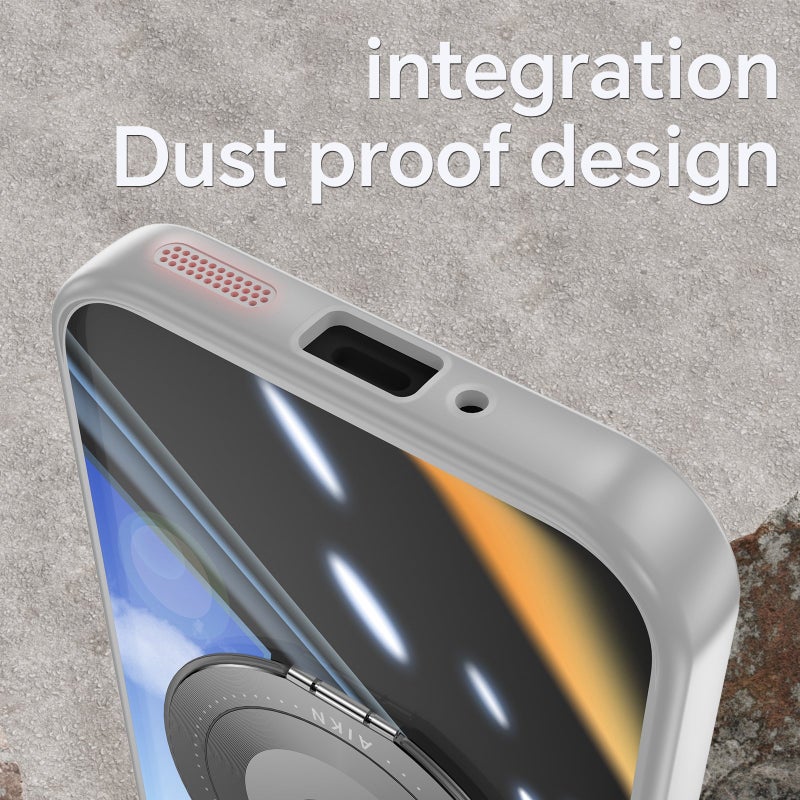 HuHa Protective Cover For Google Pixel 9 Pro XL 360 Holder Magsafe Acrylic Hybrid TPU Phone Case(Grey) - Image 5