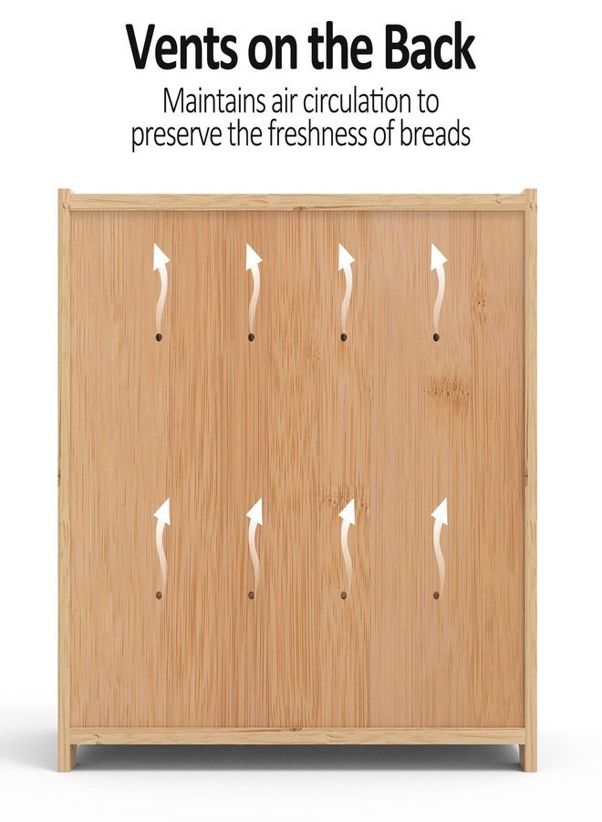 FoverOne Bamboo Bread Box for Kitchen Countertop - Image 5