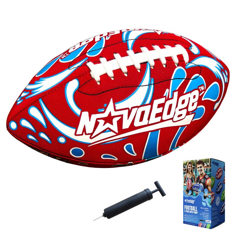 NovaEdge Hydro Water Football 104in Waterproof Pool Football with Real Double Laces Lightweight Grip Ball for Kids Teens Adults Great for Beach Lake Outdoor Games Fun Birthday or Easter Gift - Image 3