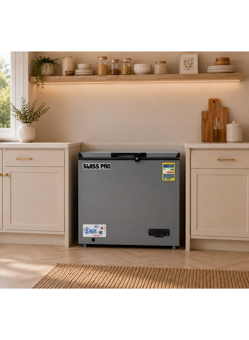 سويس برو+ سويس برو ديب فريزر افقي سلفر 350 لتر SPE-CF350S - Image 1