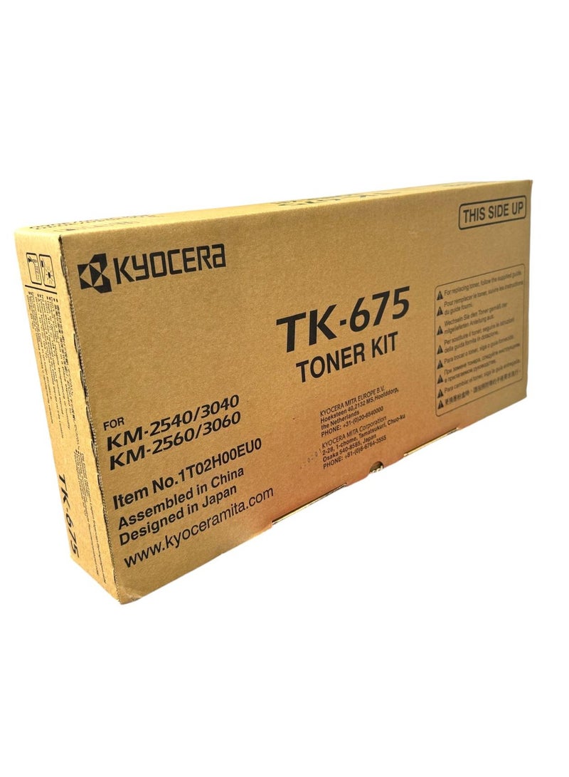KYOCERA Toner TK-675 Black 20,000 Pages yield / KM2540/KM2560/KM3040/KM3060  - Image 1
