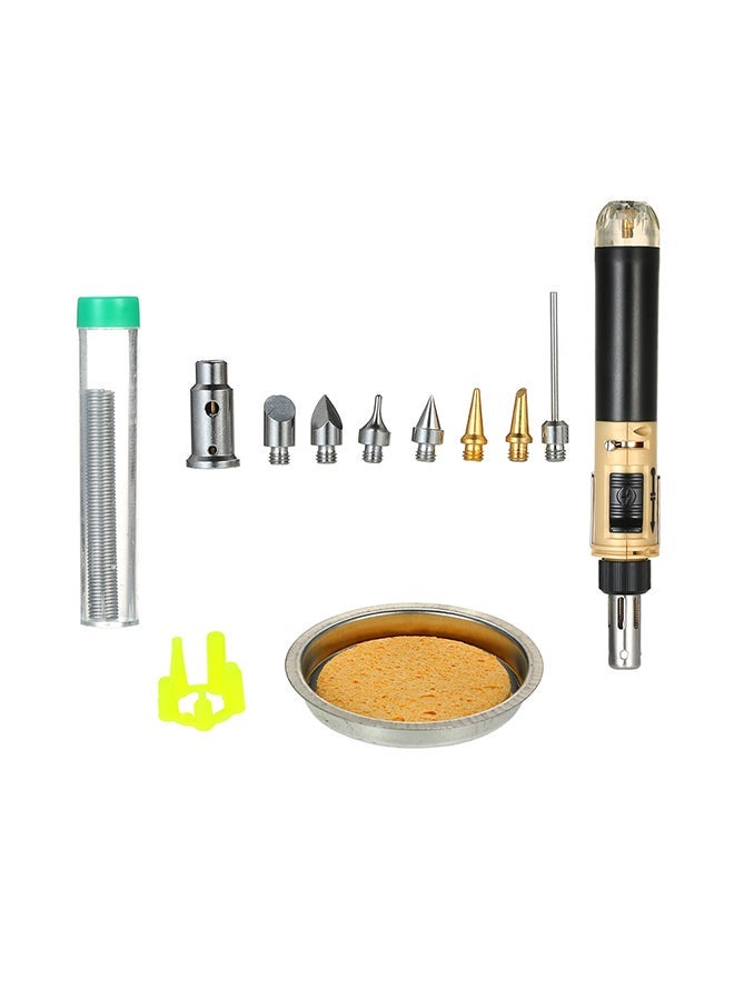 NIBEMINENT 12-In-1 Soldering Iron Kit Full Electronics Set Brown 0.325kg