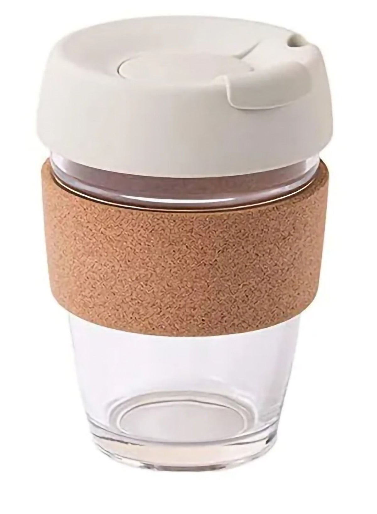 SYOSI Reusable Coffee Cup Glass Travel Mug With Lid Cream | Best Price ...
