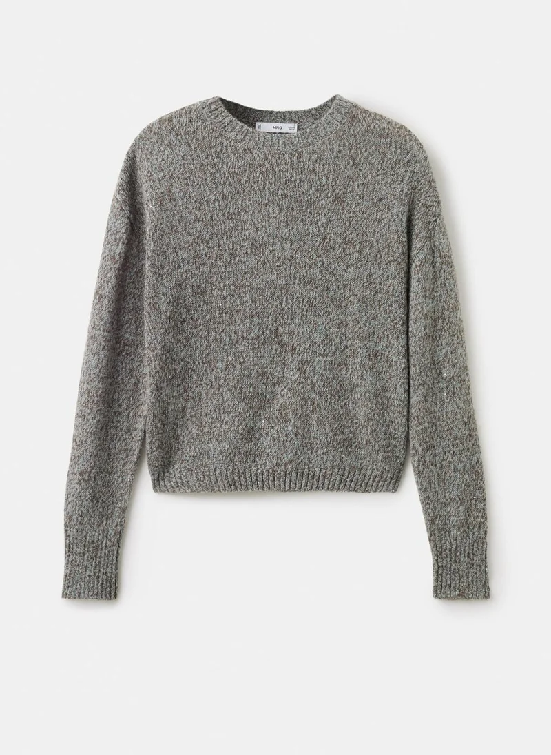 Mango  Speckled lurex knitted sweater for Women | Best Price UAE