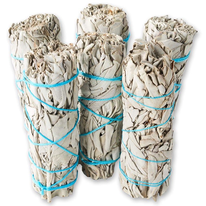 BLUE RIVER SAGE 6 Pack White Sage ~ Sage Smudge Sticks for Smudging & Cleansing Energy ~ Bulk/Wholesale ~ Sustainably Grown (6 Pack) - Image 3