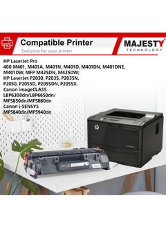 ماجيستي "خرطوشة حبر متوافقة 80A CF280A و 05A لطابعات HP LaserJet Pro 400 M410 M401D M401A M401N M401DN M401DW M425DW M425DN و P2030 P2035 P2035N P2050 P2055D P2055DN P2055X"  - Image 3