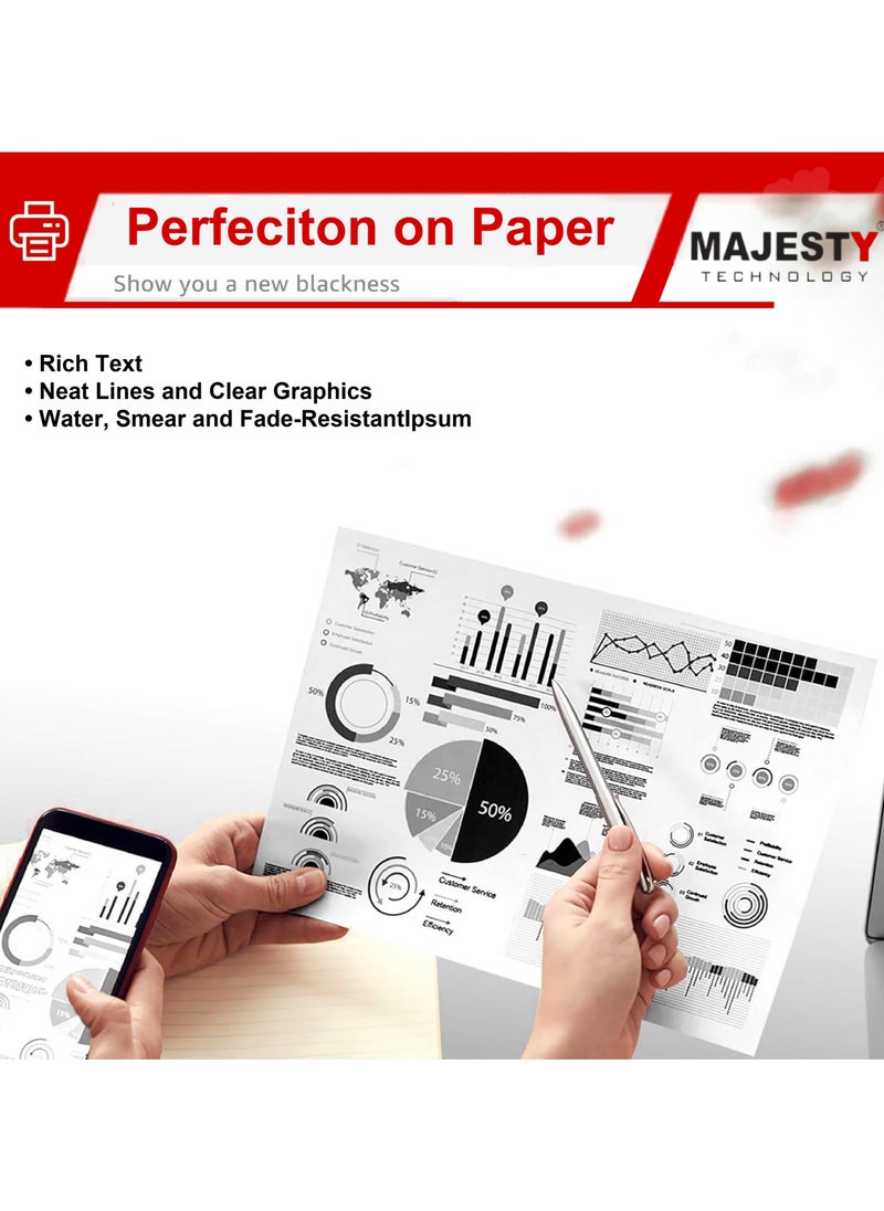 Majesty - "Toner Cartridge Compatible 80A CF280A and 05A for HP LaserJet Pro 400 M410 M401D M401A M401N M401DN M401DW M425DW M425DN and P2030 P2035 P2035N P2050 P2055D P2055DN P2055X" - Image 1