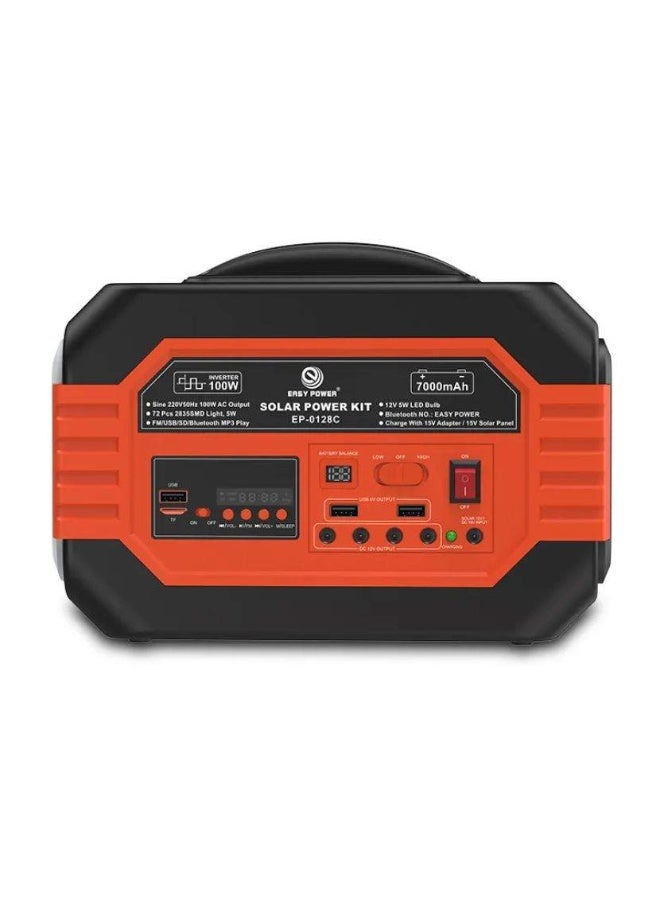 دينكس مولد طاقة شمسية محمول بقدرة 100 واط مع لوحين شمسيين - محطة طاقة قابلة لإعادة الشحن بسعة 7000 مللي أمبير - Image 3