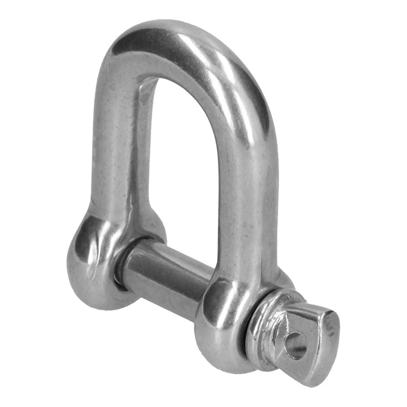 D Ring Anchor Shackle 304 Stainless Steel Screw Pin Chain Connector Marine Land Lifting Tool20Pcs M4 - Image 1