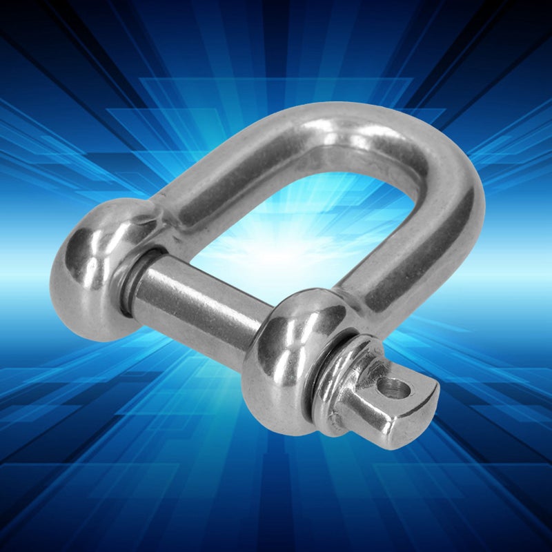 D Ring Anchor Shackle 304 Stainless Steel Screw Pin Chain Connector Marine Land Lifting Tool20Pcs M4 - Image 2