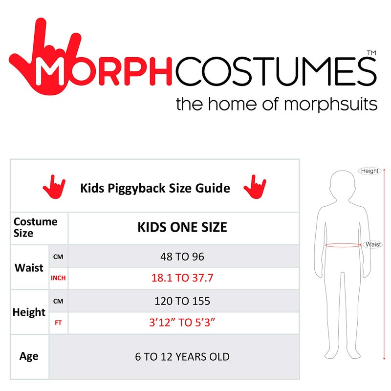 Morph Morphsuits Alien Piggyback Kids Costume, One Size (MCKPBAL) - Image 3